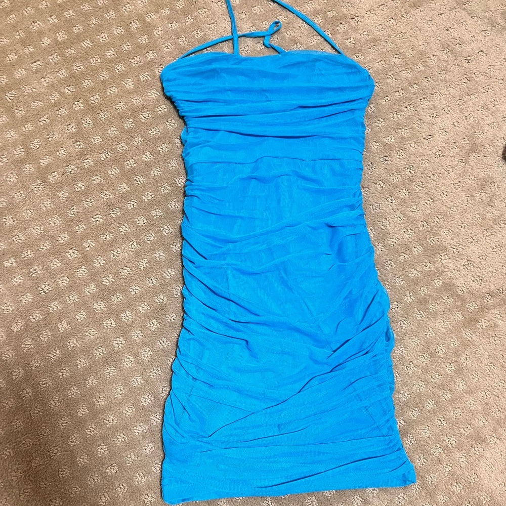 Princess Polly Blue mini dress women’s size 2.